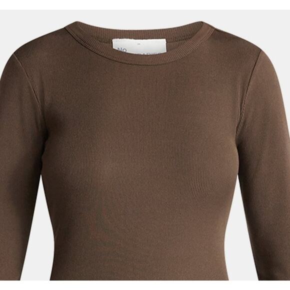 NEW Women's Plus Size 2XL Mini Dress with Long Sleeves BITTER CHOCOLATE BROWN - Picture 2 of 4